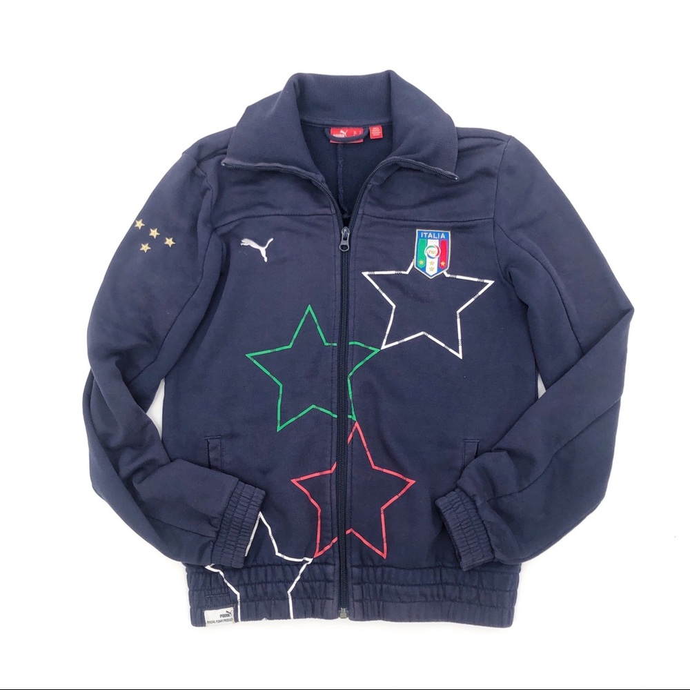 Puma Italia Full Zip Jacket Size Small EUC